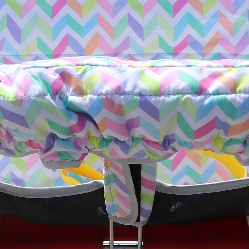 Gowraps 2-in-1 Shopping Cart and High Chair Cover-Grocery Cart Cover for Babies Toddlers Infants Resturant Highchair Cover-Padded Folds to Portable Pouch for Baby Boy Girl (Geometry) - Image 3